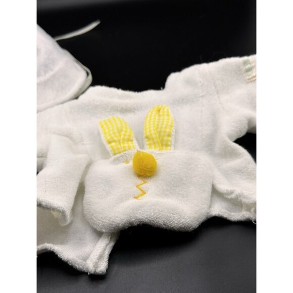 Cabbage Patch Kids Doll Preemie White Yellow Bunny Terry Cloth Boy Shirt Hat - Picture 10 of 16